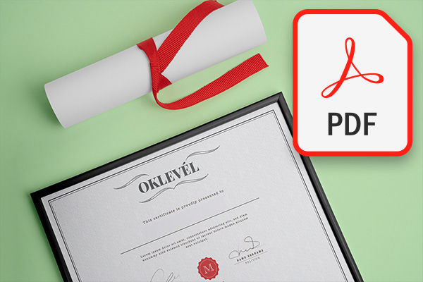 dokumentum, oklevél